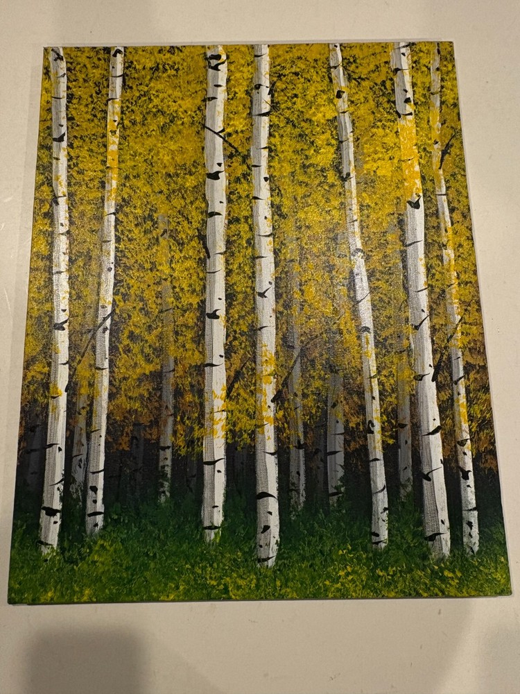 Autumn Aspens Great Basin National Park Original Oil Painting - Size 16 x 20
