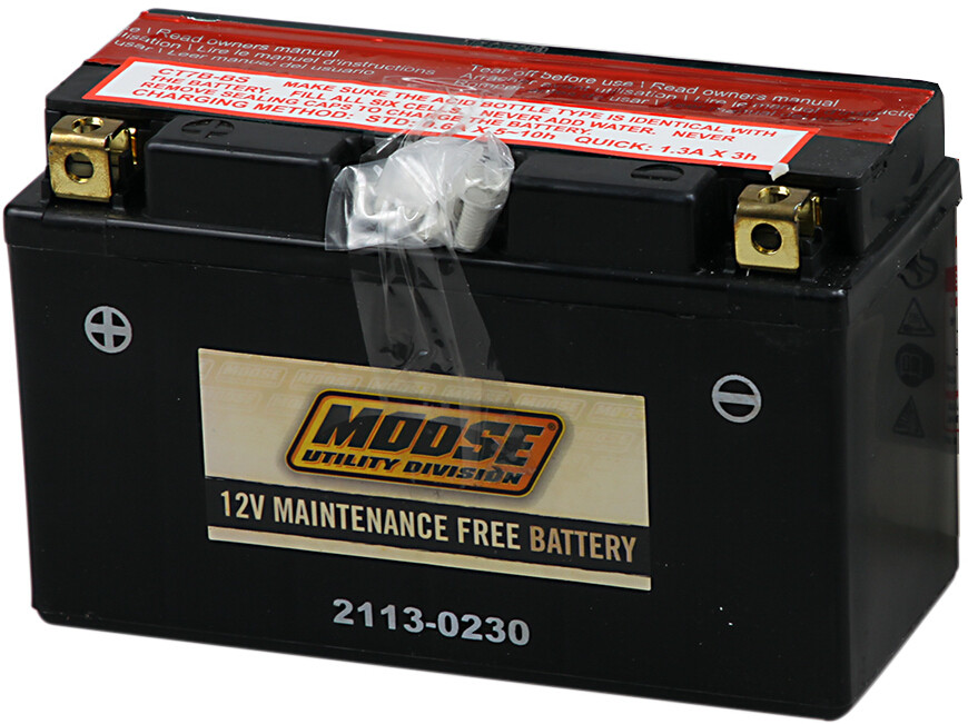 Moose Racing AGM Maintenance Free Battery Heavy Duty 12V fits Yamaha/Can-Am