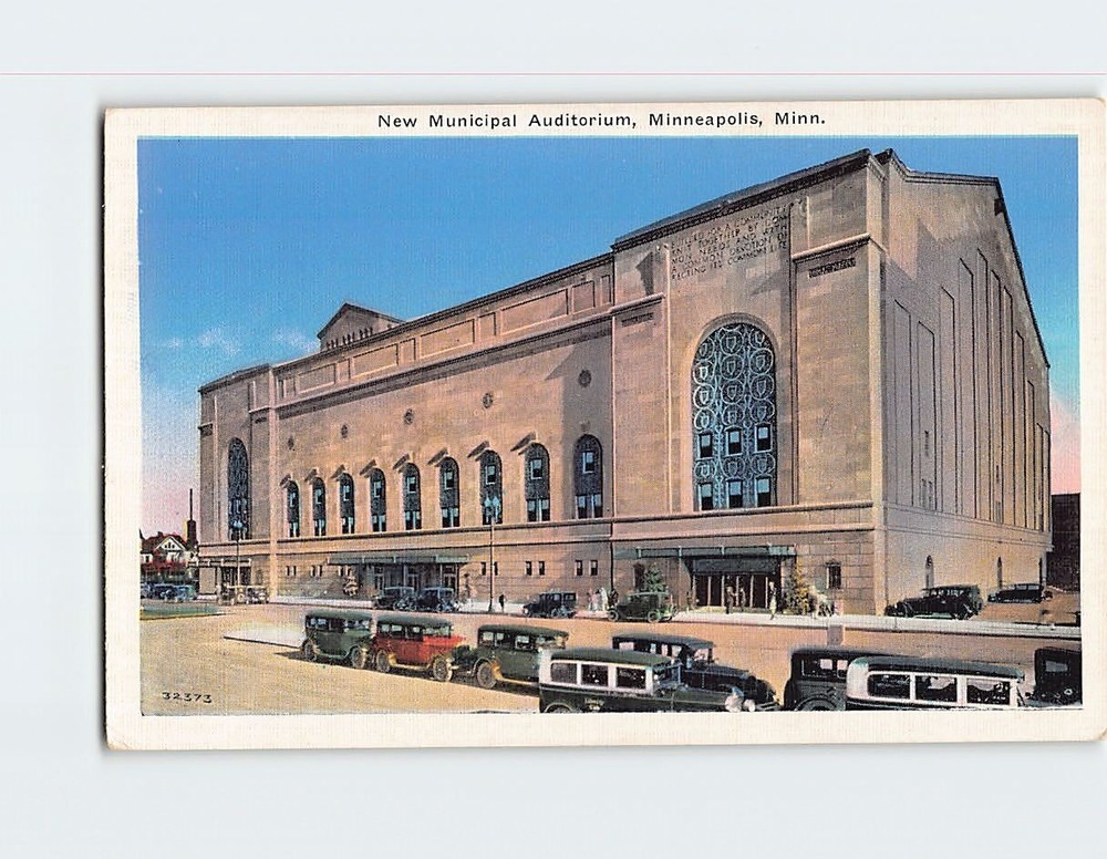 Postcard Municipal Auditorium Minneapolis Minnesota USA