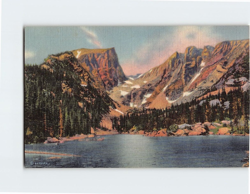 Postcard Dream Lake & Hallett Peak, Rocky Mountain National Park, Colorado, USA