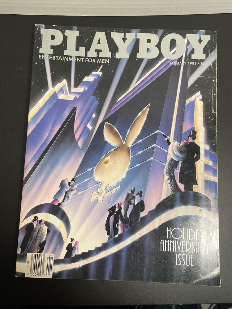 Playboy Magazine January 1988 Interview Arnold Schwartzenegger Kimberly Conrad
