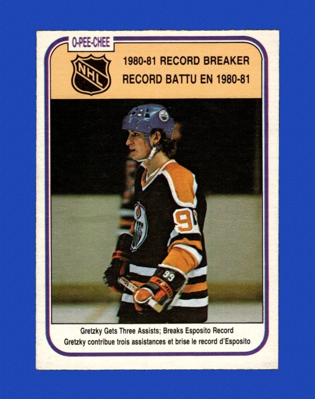 1981-82 O-Pee-Chee Set-Break #392 Wayne Gretzky Rb EX-EXMINT *GMCARDS*Consign with Greg Morris Cards