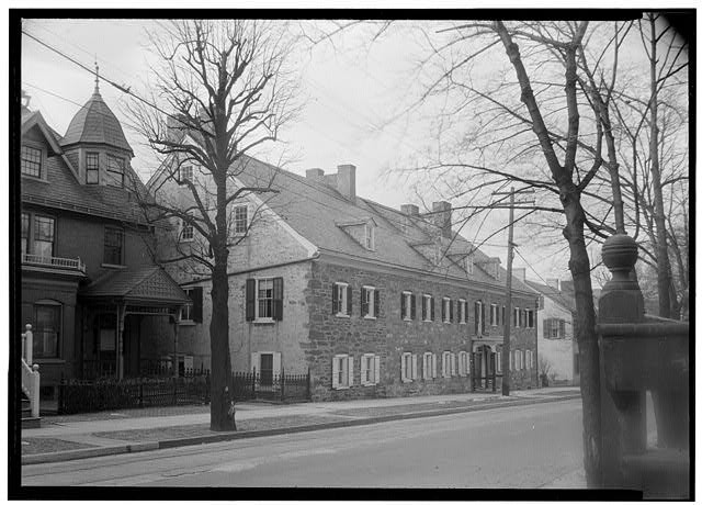 Historic American Buildings Survey Stone Row Houses 1900s Street View