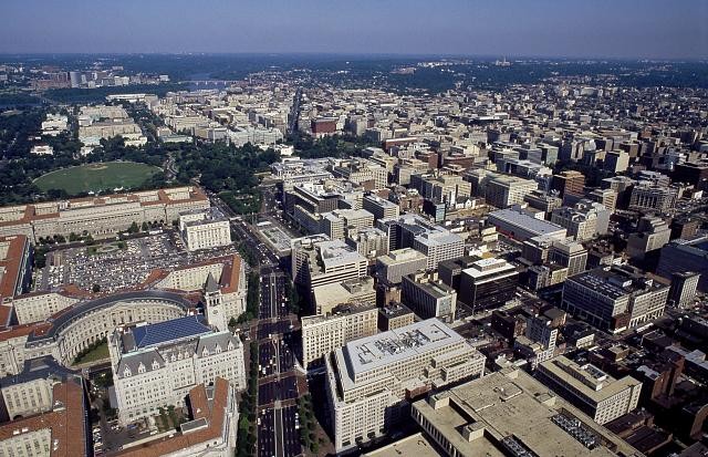 Aerial View,Pennsylvania Ave,White House,Washington,DC,Carol Highsmith