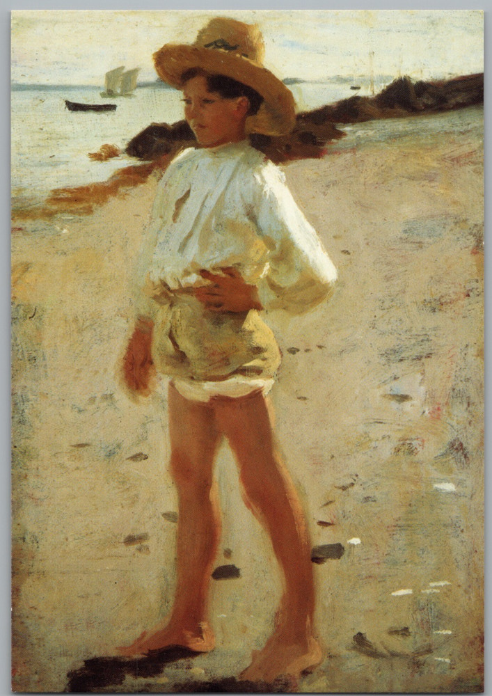 John Singer Sargent Oyster Gatherers of Cancale Musee Americain Giverny Postcard