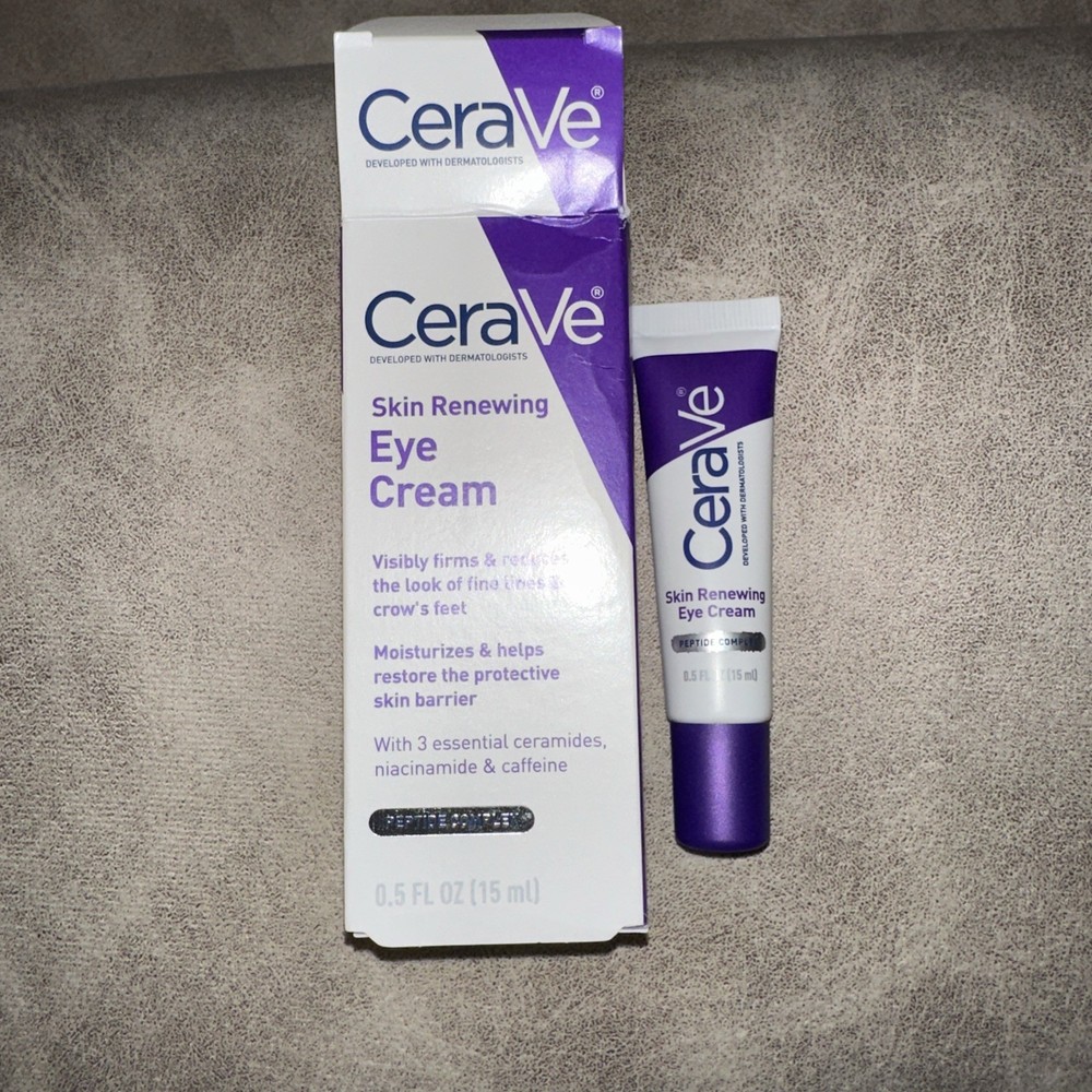 Cerave Anti-Aging Eye Cream with Caffeine & Hyaluronic Acid to Reduce Wrinkles