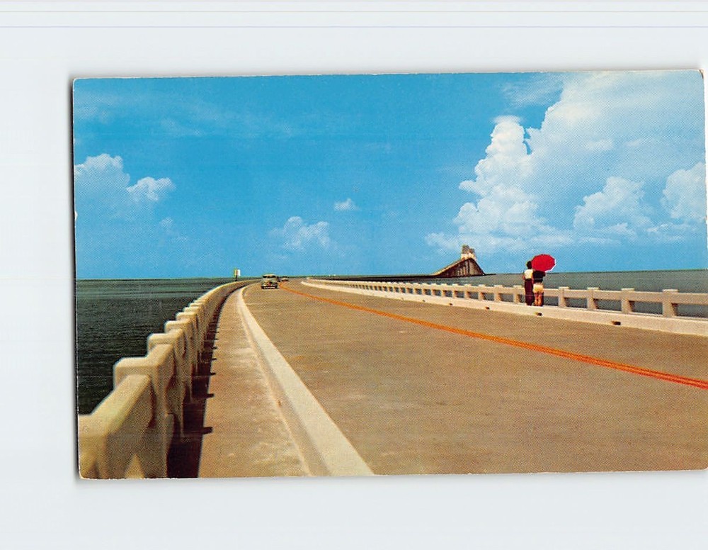 Postcard Sunshine Skyway Bridge Florida USA
