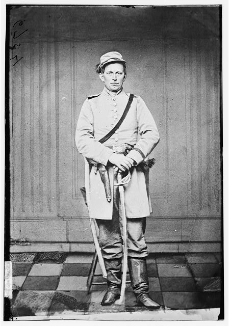 Photo:Captain James S West Confederate States Civil War 1860s Portrait