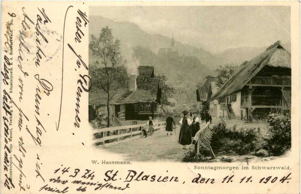 Artist card W. Hasemann-Black Forest -427504