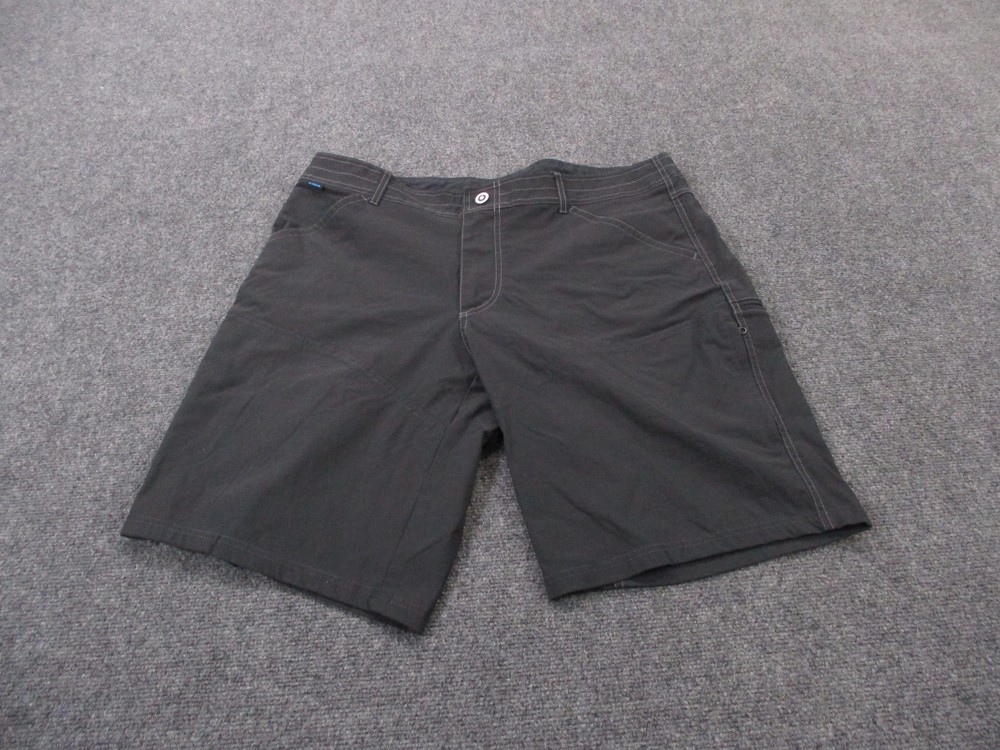 Kuhl Shorts Men 38 Gray Chino Hiking Workwear Outdoor Climbing Logo Casual