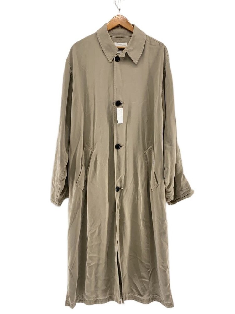 Mythinks Stainless Steel Collar Coat/S/-/Beg/Plain 1599
