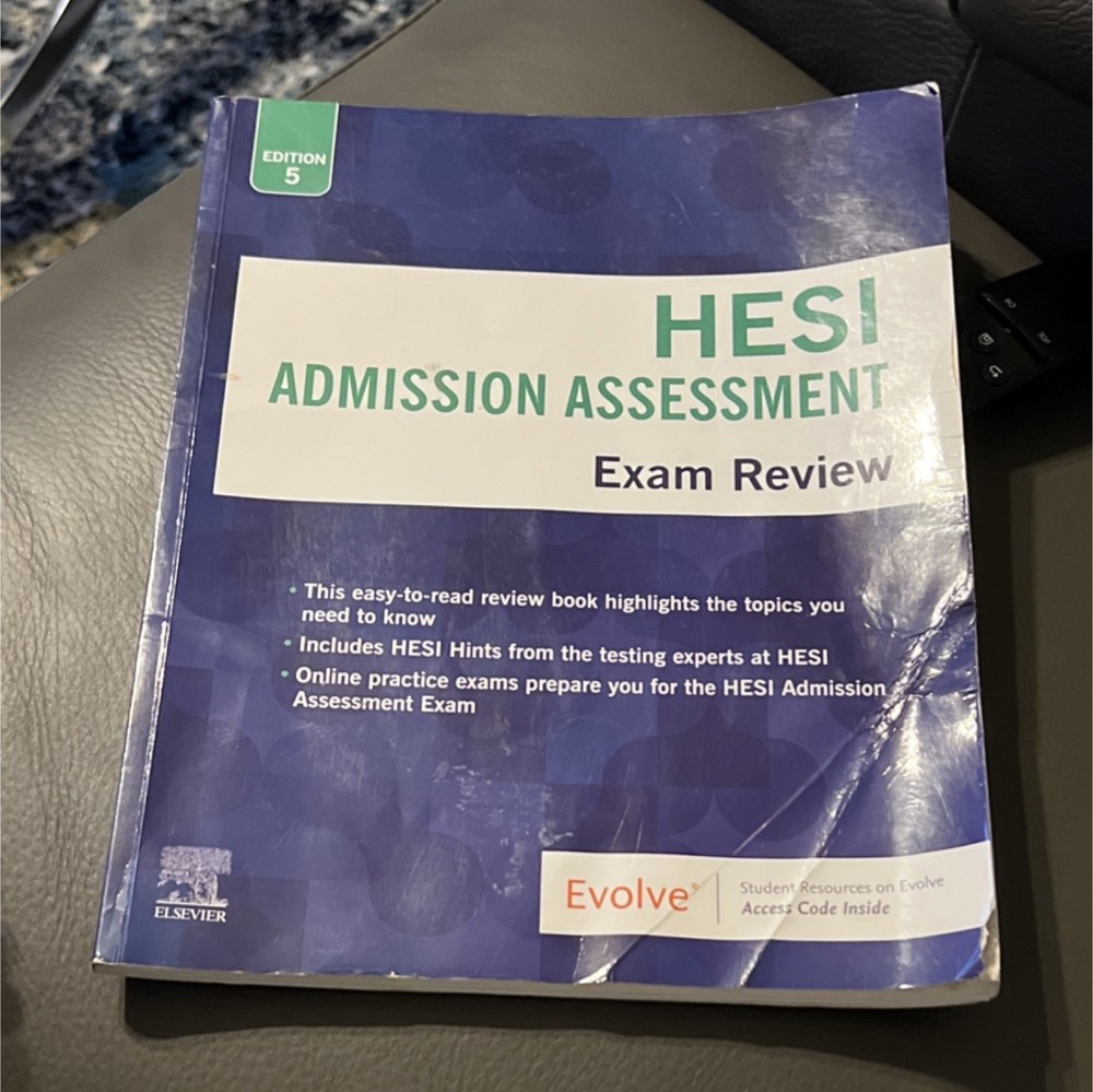 Elsevier HESI Admission Assessment 5th Edition Study Guide Exam Prep Nursing