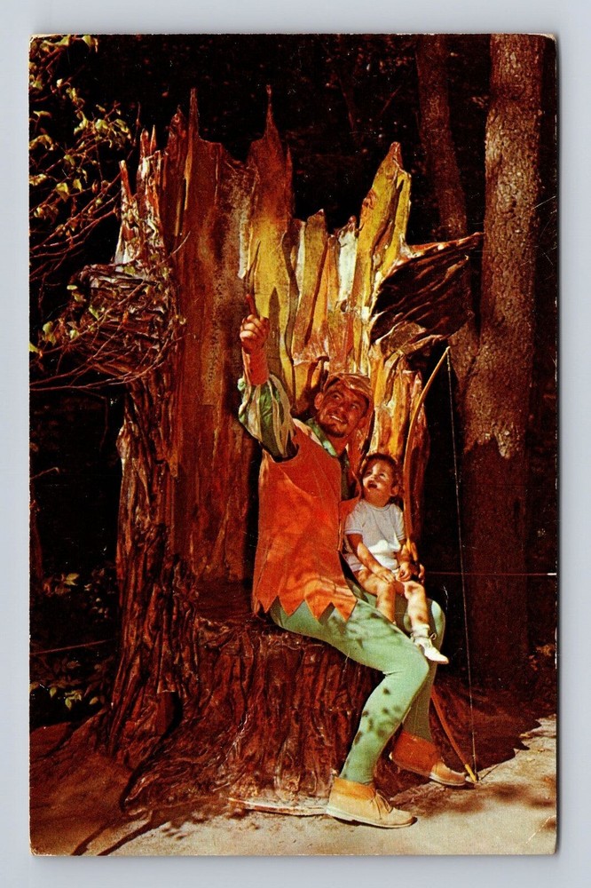 Old Forge NY-New York, Robin Hood, Enchanted Forest, Vintage c1965 Postcard