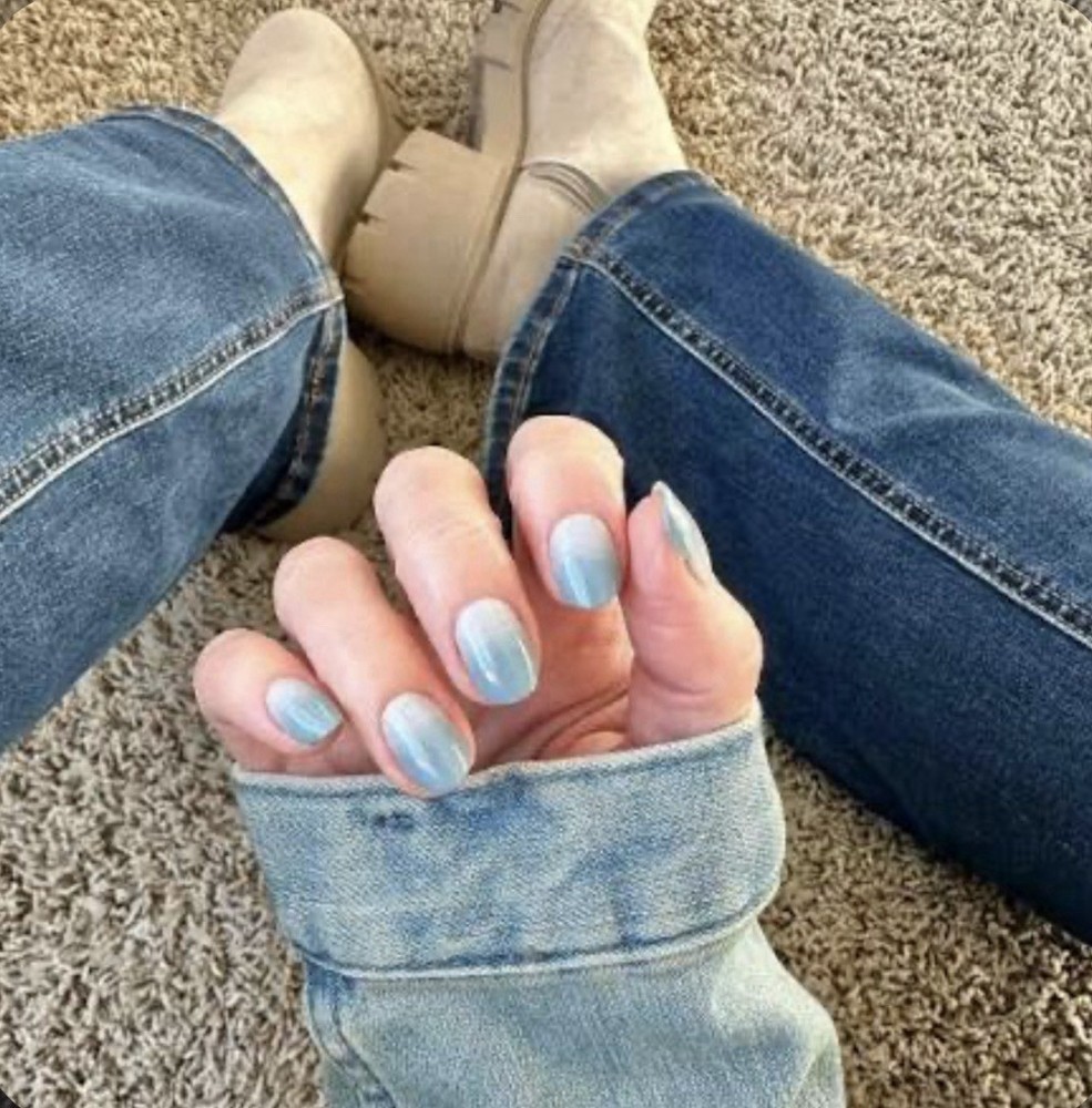 Color Street Nail Polish Strips~Blue Dove~Color Play Exclusive