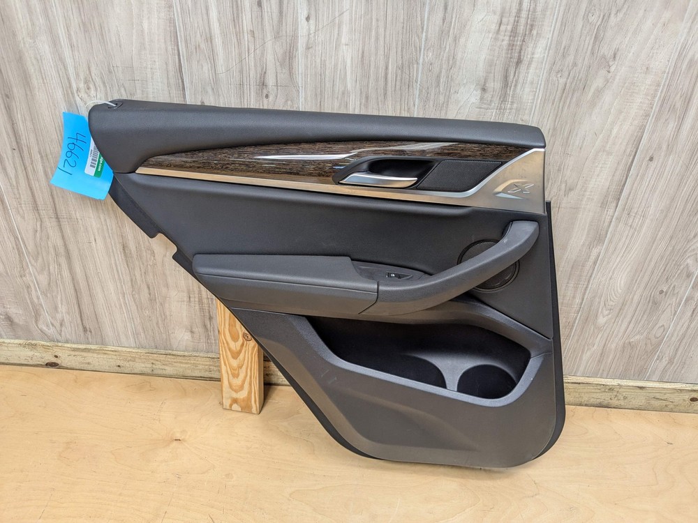 18-23 OEM BMW G01 X3 REAR LEFT DRIVER Side  Door Panel Card Trim Cover Black