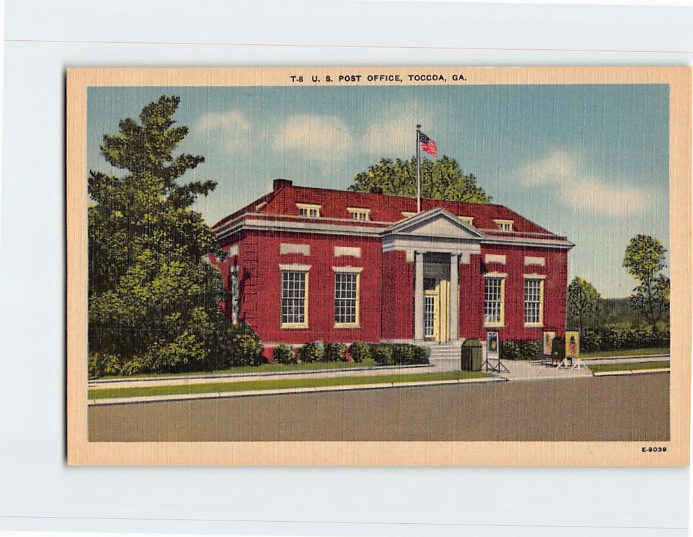 Postcard US Post Office Toccoa Georgia