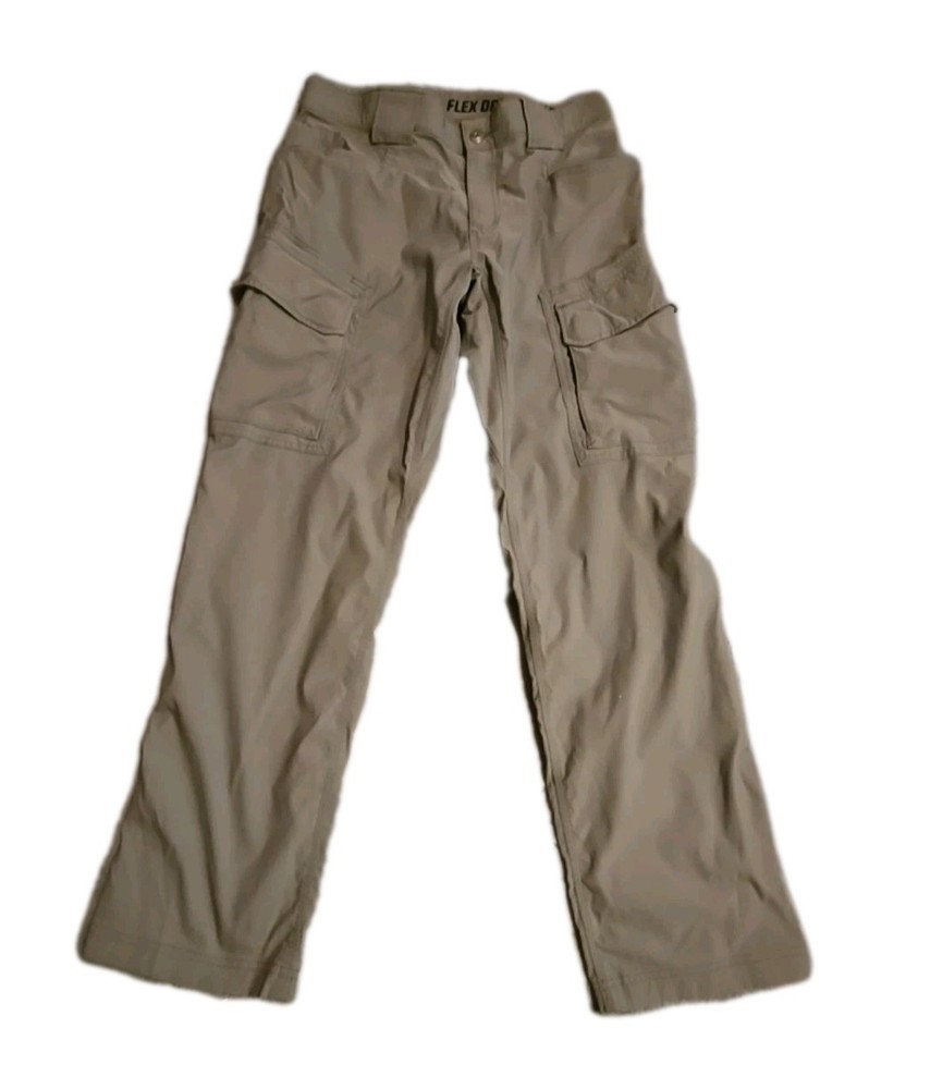 Duluth Trading Co Men’s Dry On The Fly Flex Cargo Pants 34x32 Gray Performance
