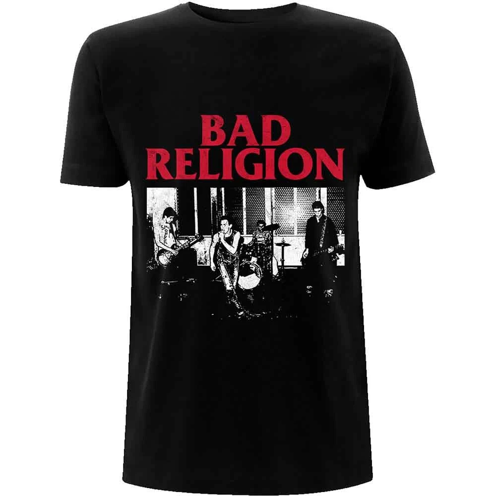 Bad Religion 1980 Live Black T-Shirt New Design