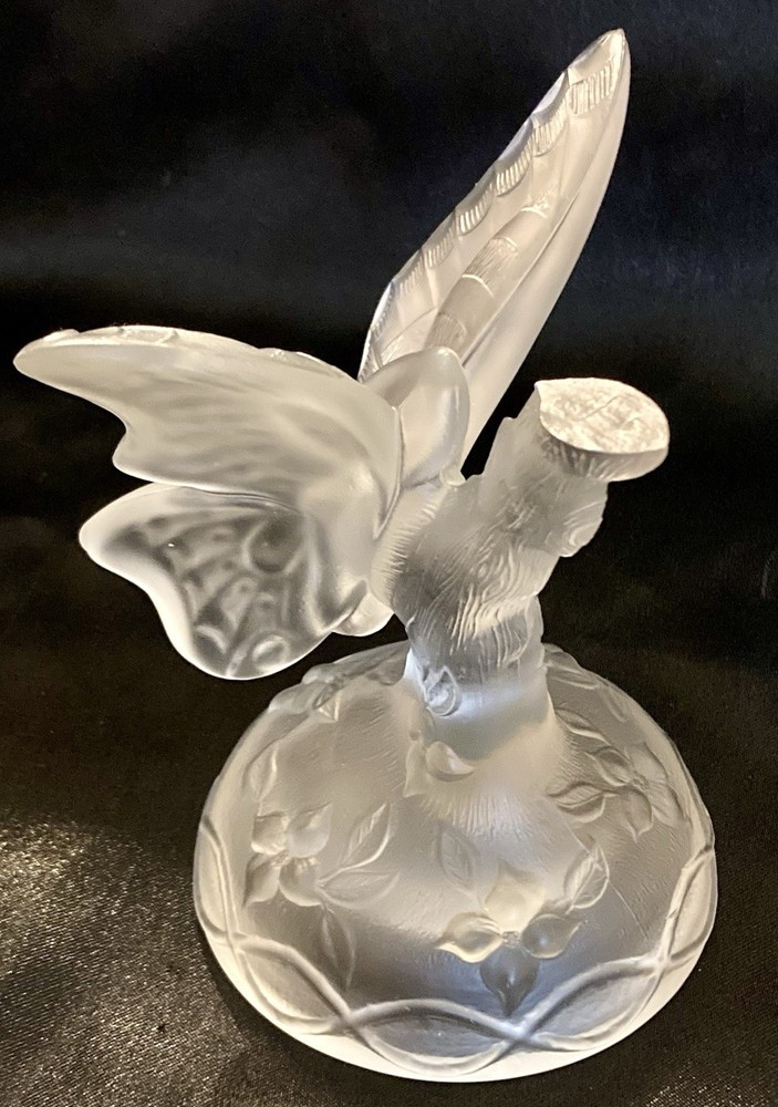 Fenton Frosted Glass Butterfly