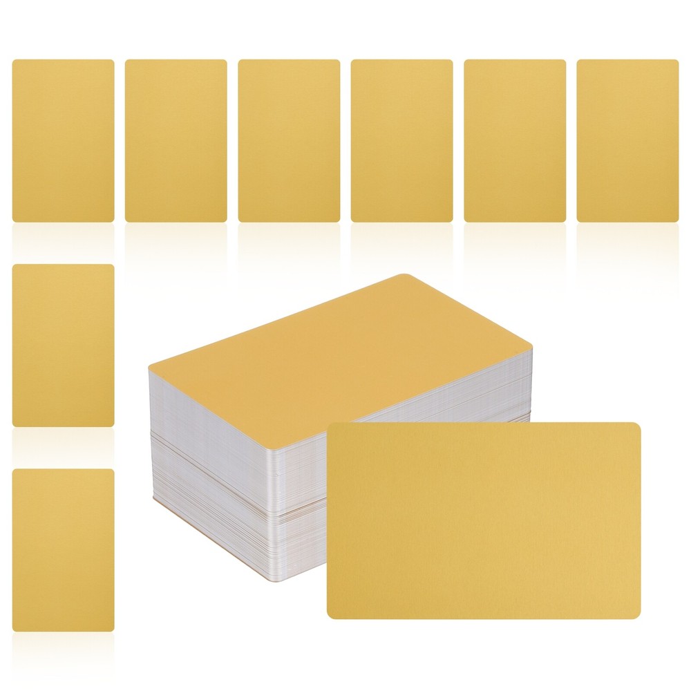 200Pcs Metal Business Card Blanks,1/64