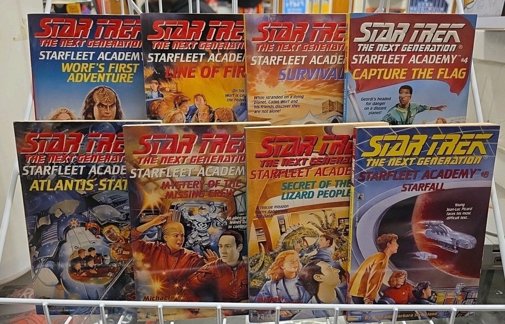 Starfleet Academy YA Novels #1-8 (Star Trek Next Generation) Light Shelfwear