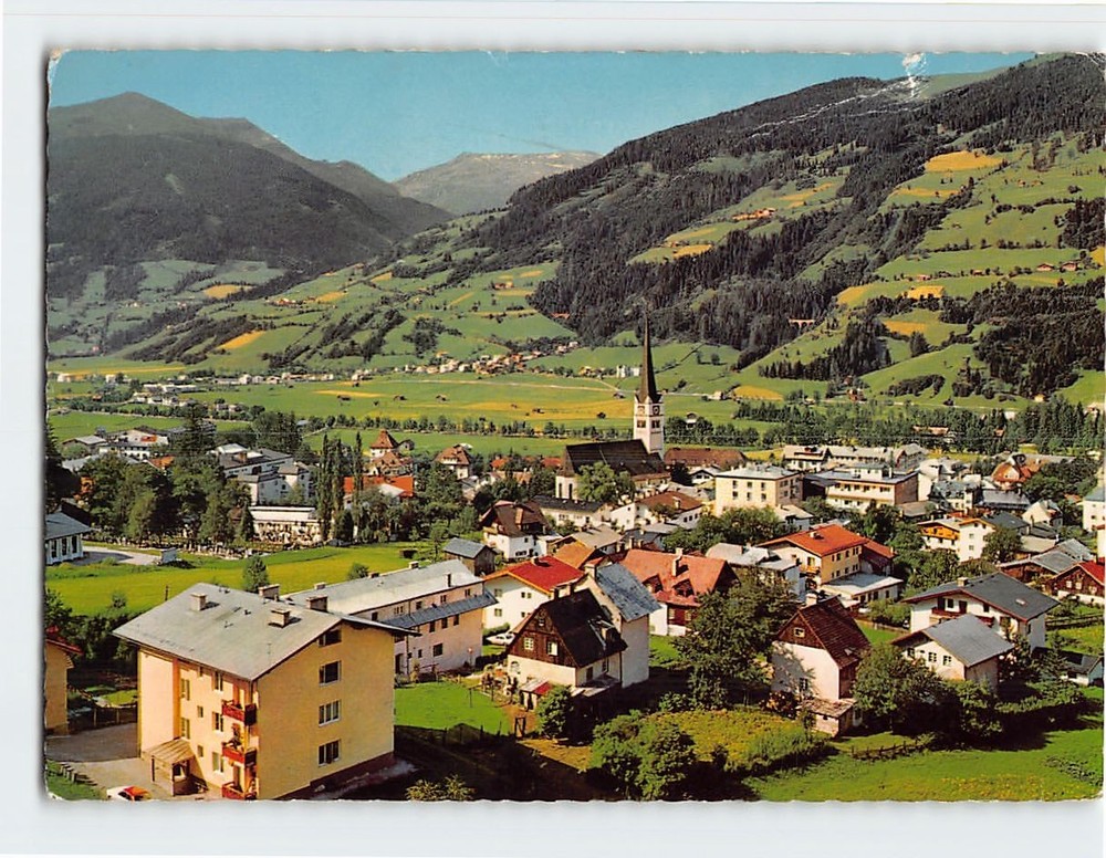 Postcard Aerial View Bad Hofgastein in the Gastein Valley of Austria