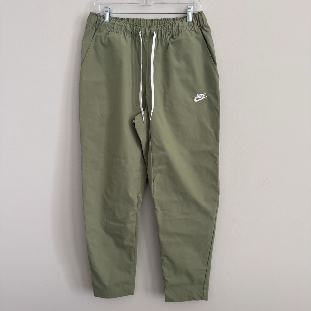 Nike Sportswear Men's Woven Chino Pants Olive Green DX0623-386 Size Medium