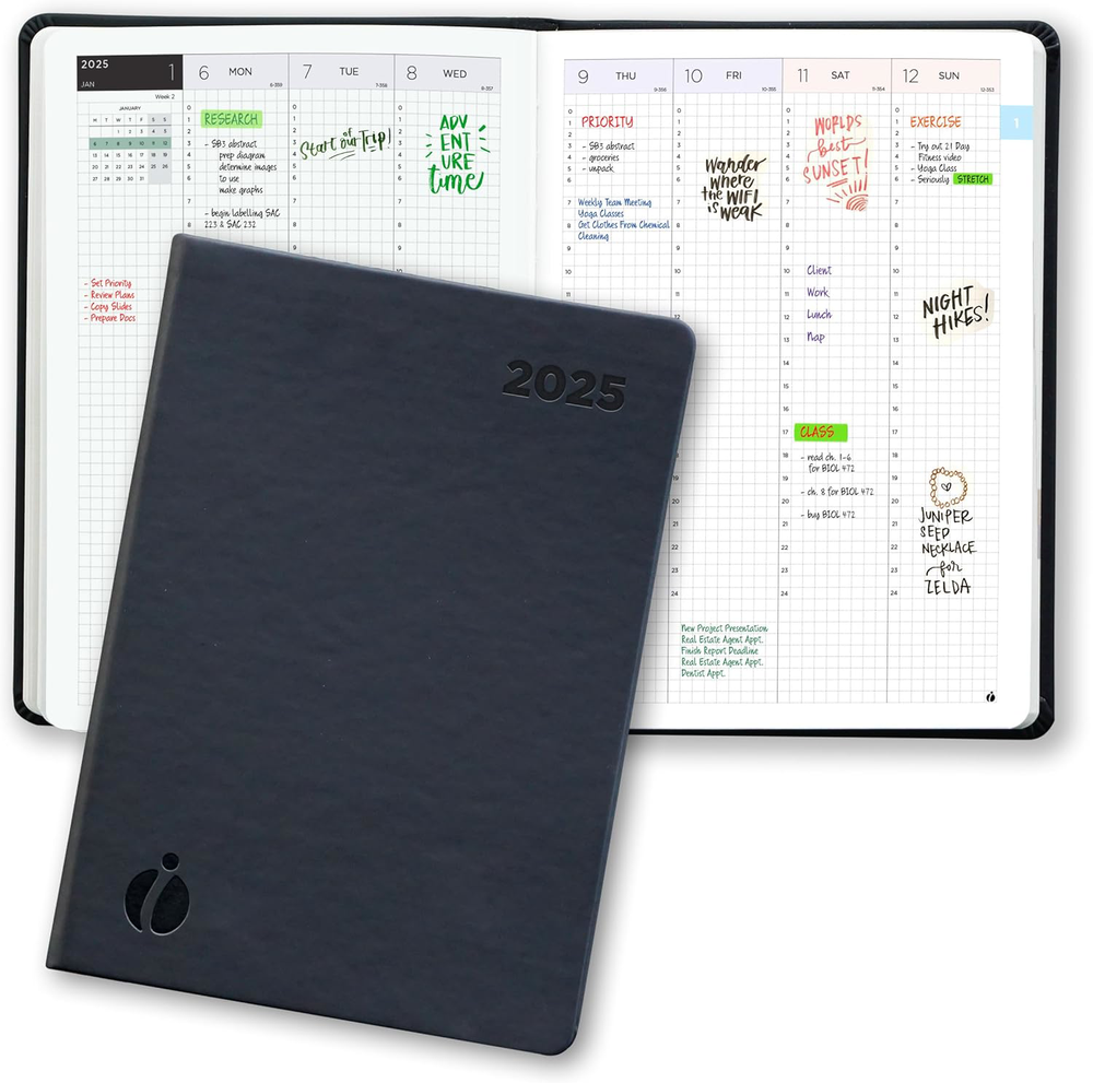 2025 Minimalist Teacher Planner � 24-Hour Weekly & Monthly Appointment Book