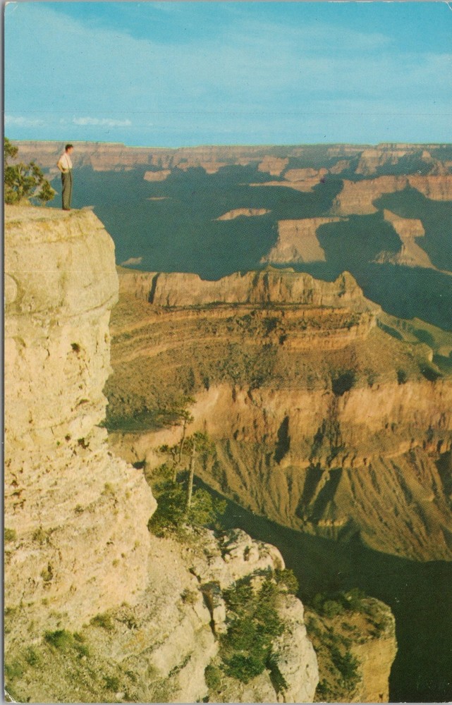 National & State Parks~Yavapai Point~Grand Canyon Arizona~Vintage Postcard