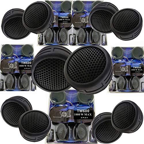 5 Pairs Absolute TW600 1000W Car Audio Piezo Dome Tweeters