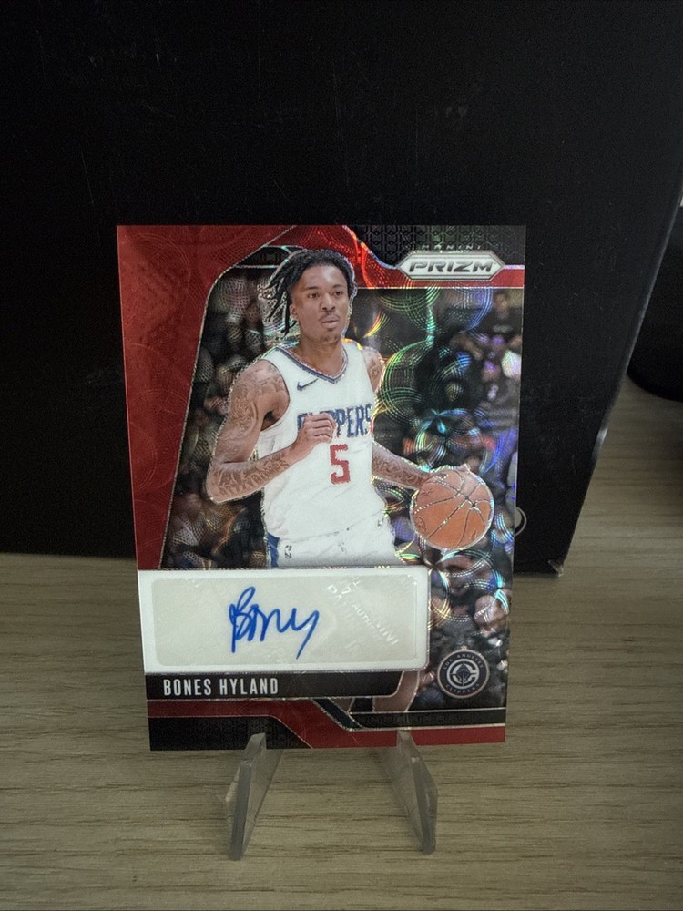 2024-25 Panini Prizm Signatures Red Choice Prizm Bones Hyland #SIG-BHC Auto 🔥