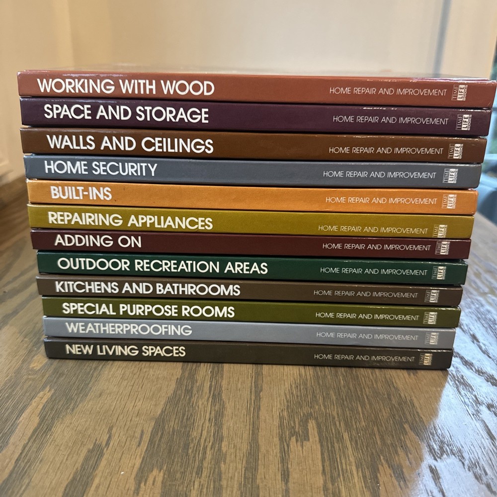 Time Life Home Repair And Improvement Lot Of 12 Hardcover Books 1976 - 1982