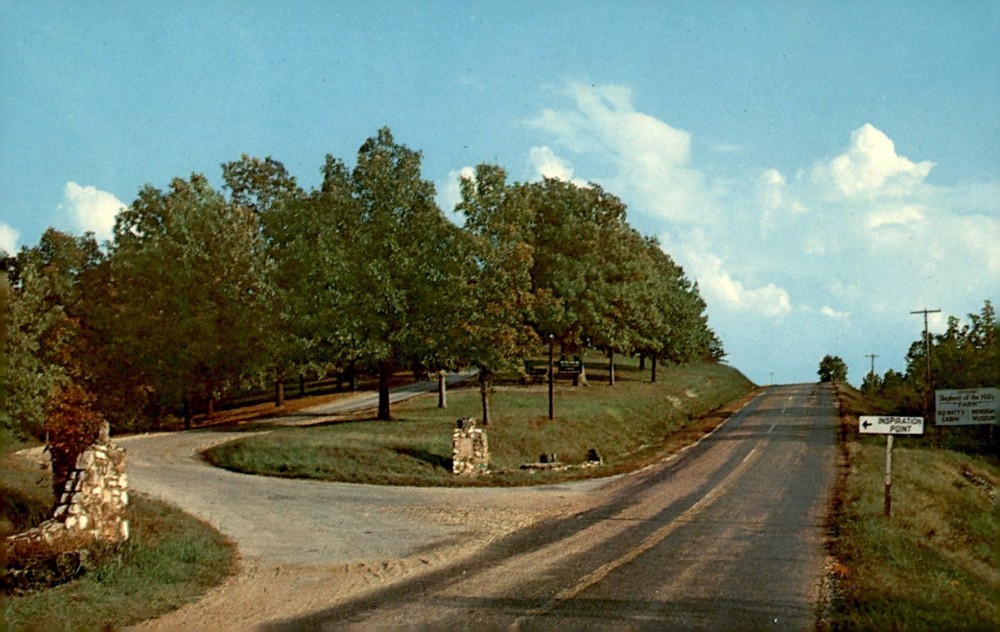 Inspiration Point, Shepherd of the Hills Country, Ozarks Postcard