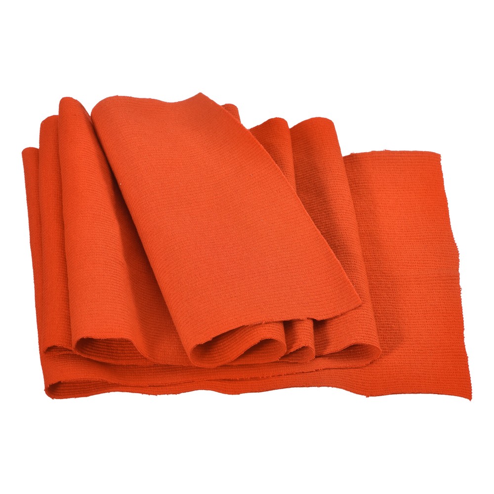 15cmx1m Elastic Cuff Ribbed Trim Cotton Fabric Knit Ribbed Stretch Band Orange