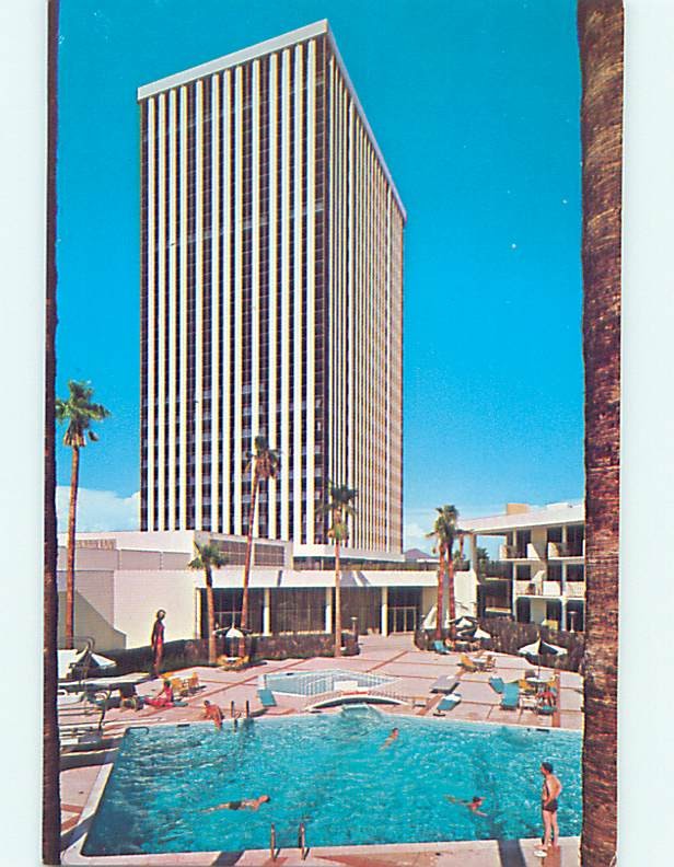 Unused Pre-1980 DEL WEBB'S TOWNEHOUSE HOTEL Phoenix Arizona AZ : 60k cards q5613