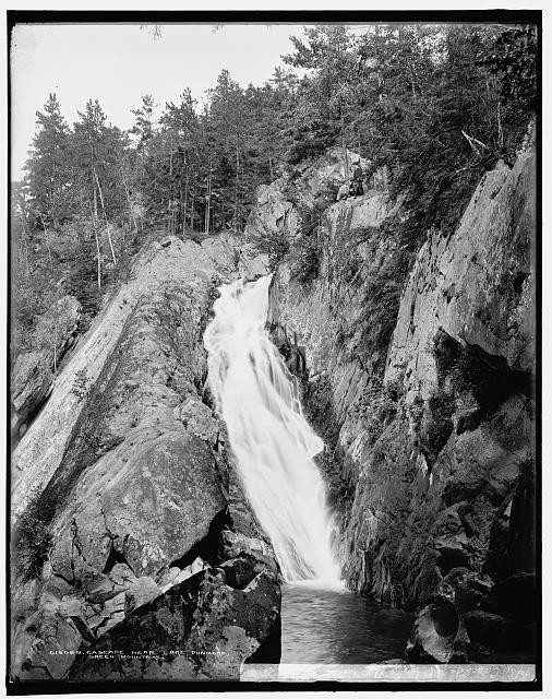 Photo:Lake Dunmore Vermont Cascade Green Mountains Waterfall 1900s