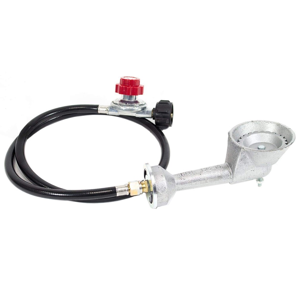 GasOne 50200+2109 High Pressure Cast-Iron Round Burner Head with Brass Fittin...