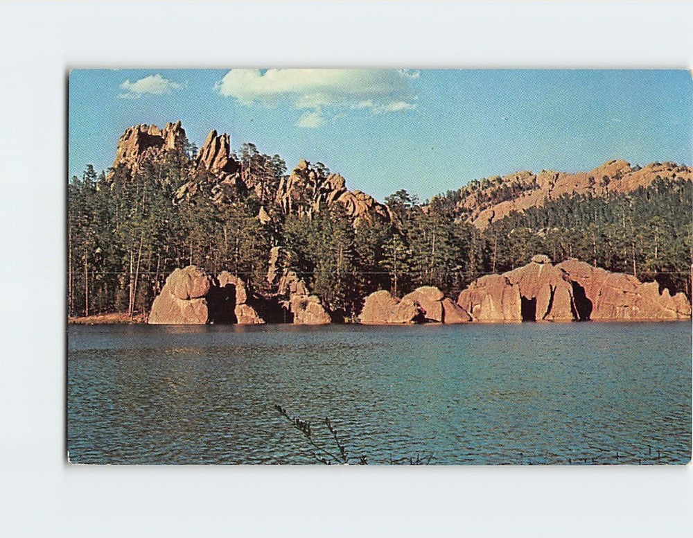 Postcard Sylvan Lake Custer State Park Black Hills South Dakota USA