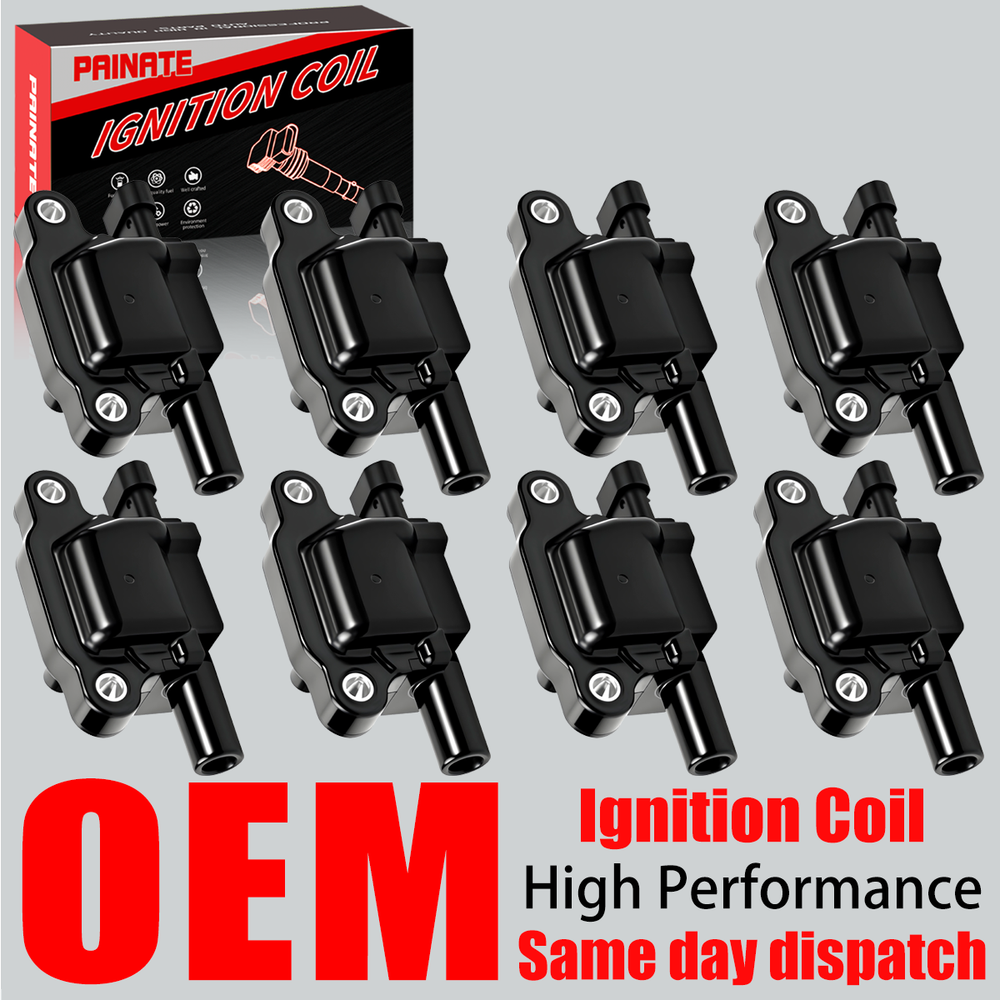 8X Brand OEM Round Ignition Coil For Chevy Silverado GMC 5.3L 6.0 6.2L V8 UF413