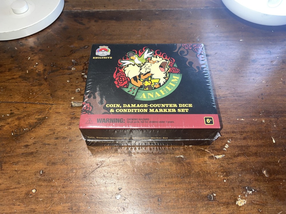 Pokemon Anaheim Coin Damage Counter Dice Condition Marker Set World Championship