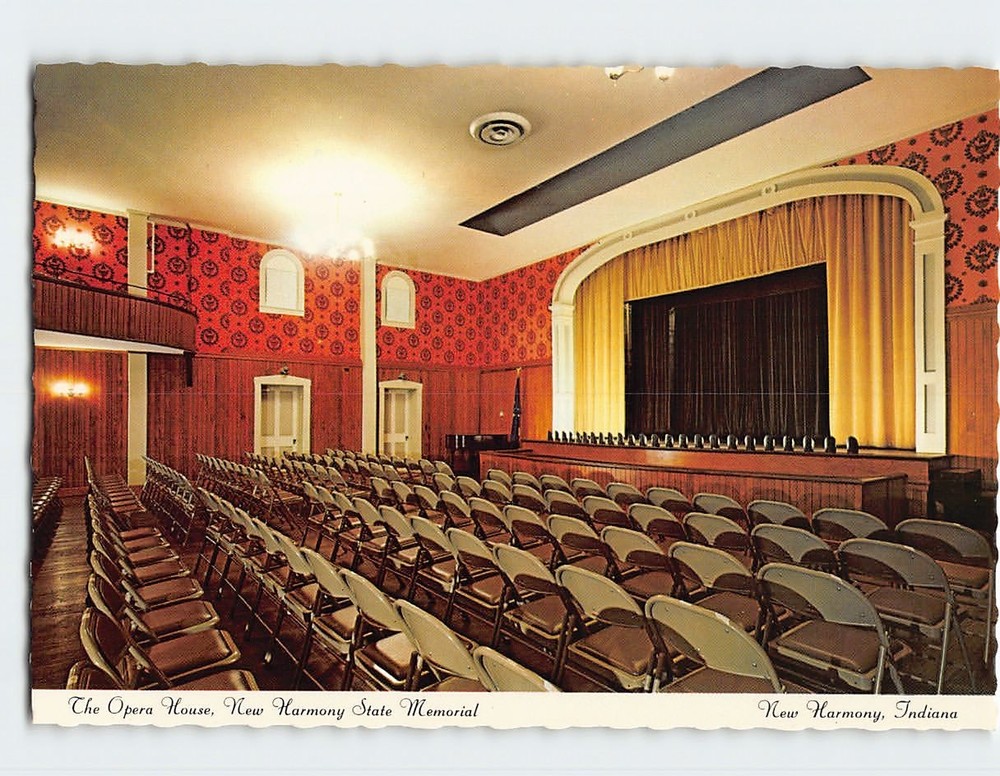 Postcard Opera House New Harmony State Memorial New Harmony Indiana USA