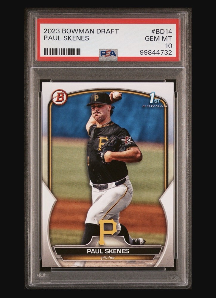 2023 BOWMAN DRAFT #BD14 PAUL SKENES RC ROOKIE PSA 10
