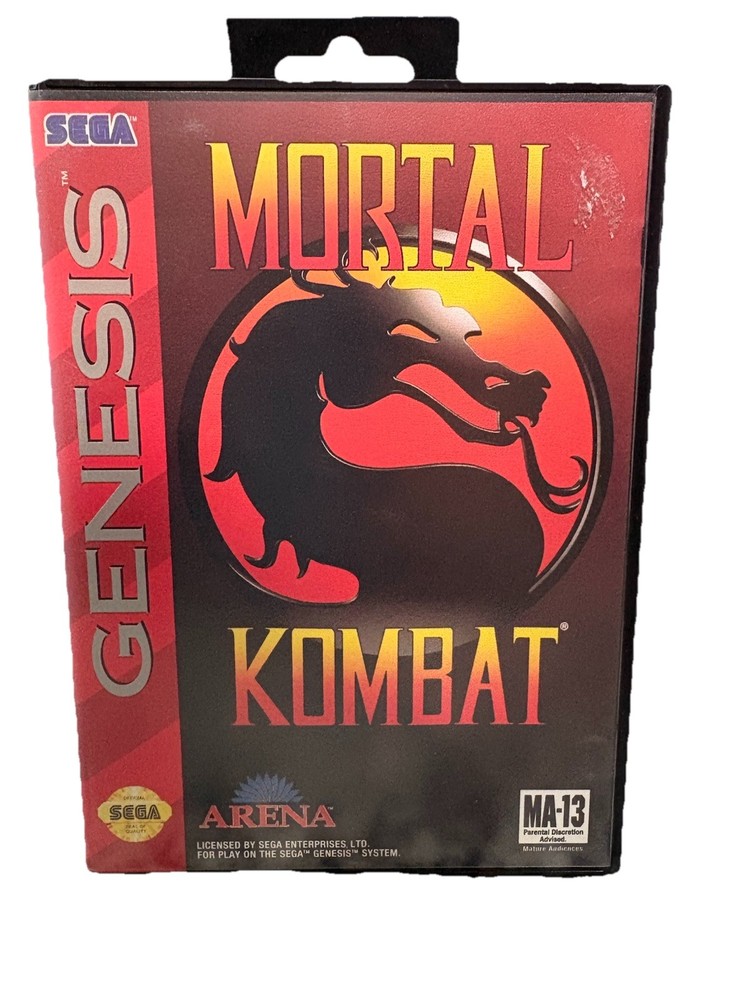 Sega Genesis Mortal Kombat 1993 Complete CIB w/ Reg Card Tested Working
