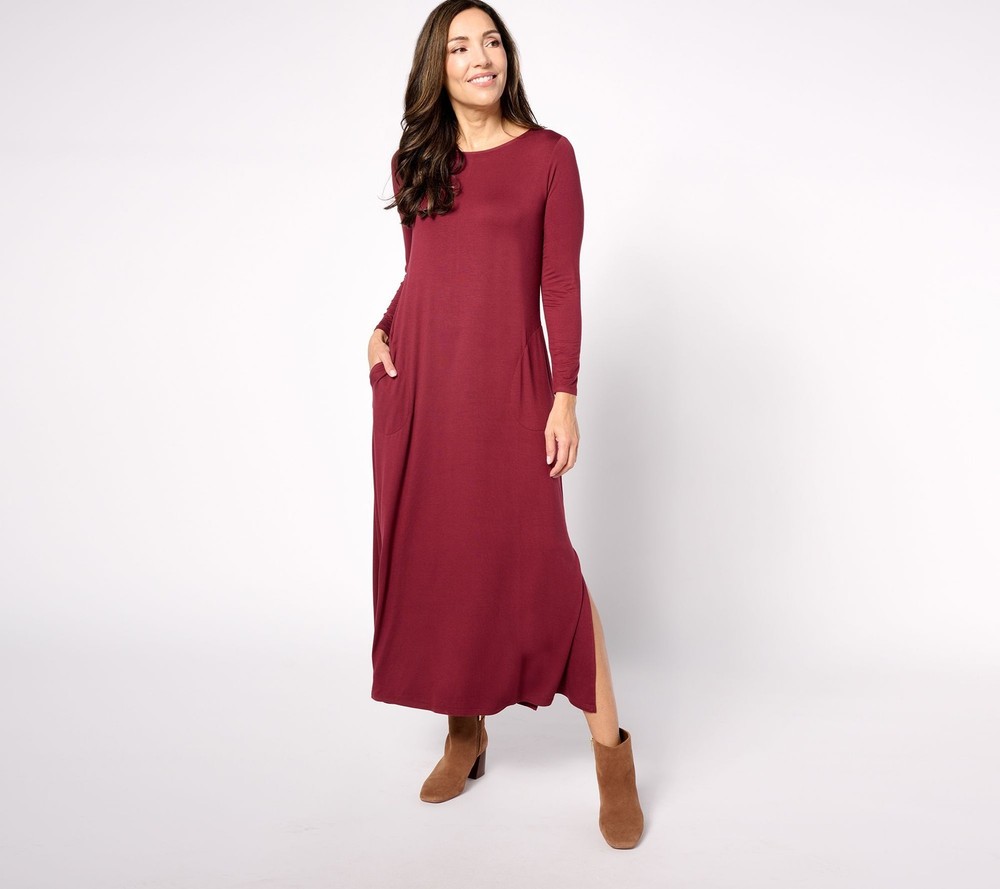 Belle by Kim Gravel Women's Dress Sz 2XS (XXS) Reg Rayon Span Red A624950