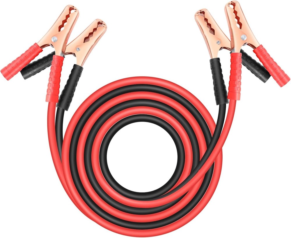 Jumper Cables for Car Battery, Heavy Duty Automotive Boos Size: 10Gauge x 10FT