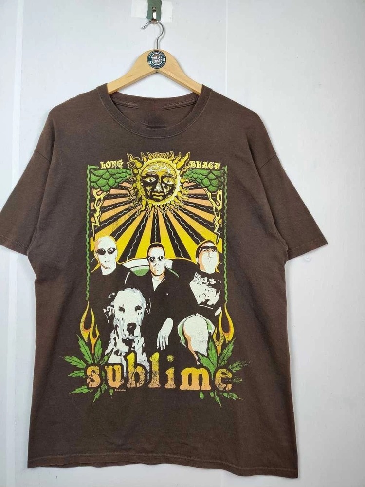 Rare Sublime y2k Band For Fan Dark Chocolate T-shirt