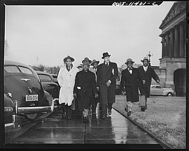 Washington D.C. Adam Clayton Powell New York Delegation 1940s Capitol Walk
