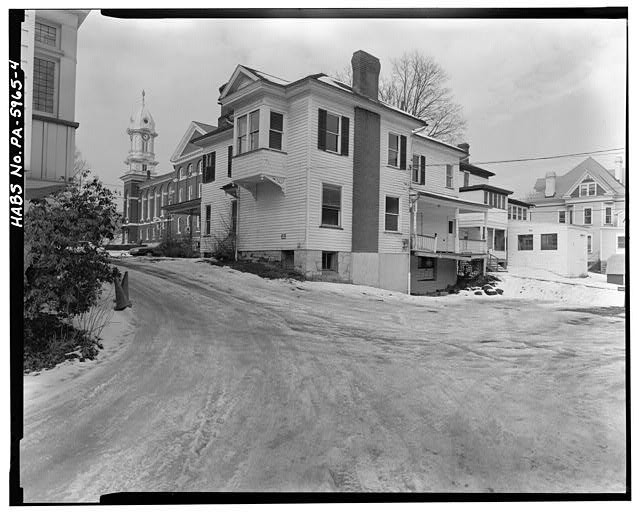 Photo:Franklin PA Elk Street House 1900s Venango County Snowy Street View