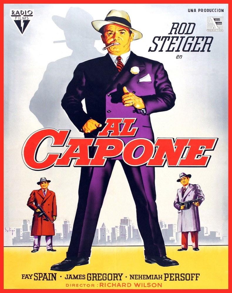 Vintage Al Capone Mob Boss Movie Poster for Home Room Art & Interior Design 7413
