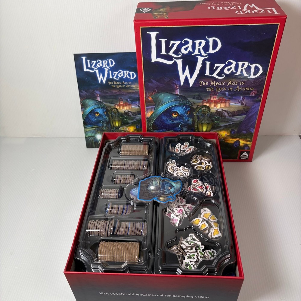 Lizard Wizard Forbidden Games Board Game 2-6 Players Open Box Sealed Contents